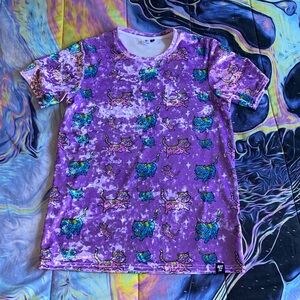 Crushed velvet cat shirt